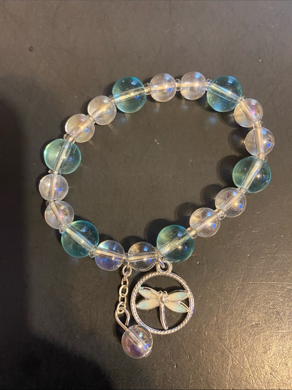 Fashion Jewelry Blue & Yellow Beaded Charm Bracelets - Picture 2 of 3